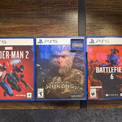 ‼️PS5 Games‼️ Spider-Man 2 Black Myth: Wukong Battlefield 6