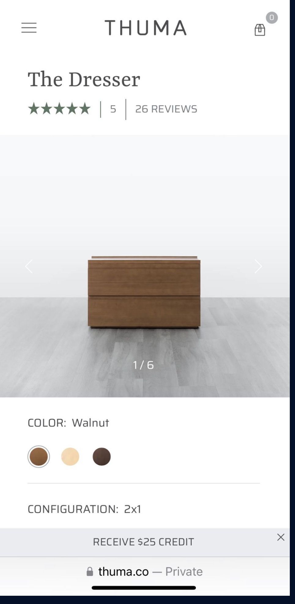Thuma Dressers