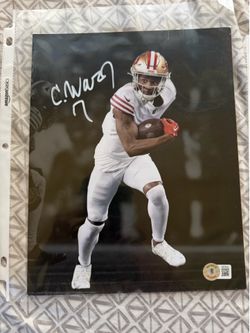 authenticated Charvarius Ward 49ers autograph picture Beckett authentication