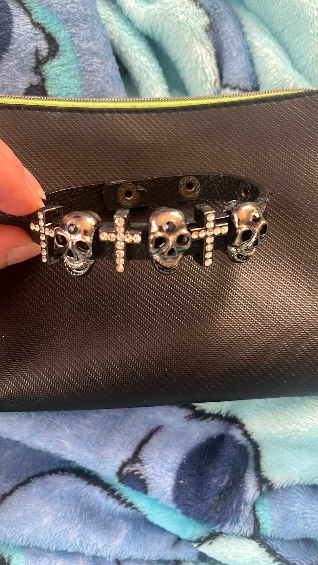 Skull And Cross Bracelet