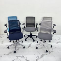 LIKE NEW STEELCASE THINK V2 CHAIRS, FULLY LOADED WITH LUMBAR SUPPORT! VARIETY OF COLORS AVAILABLE!