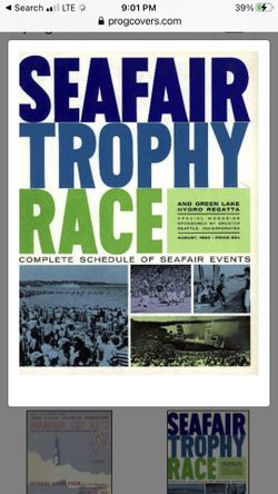 1963 & 1964 Seattle Seafair Hydroplane Programs.