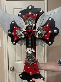 Hand Made Dimensional Cross 