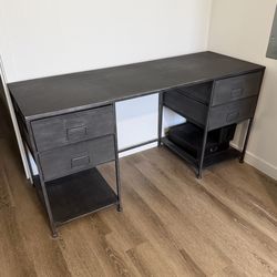 Rustic Metal Desk 