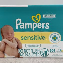 Pampers sensitive wipes
