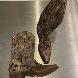 Men’s New Corral Cowboy Boots Bota Cowhide With Studs Size 8.5 8 1/2