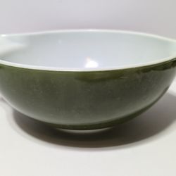 Vintage Pyrex 444 4QT Olive Green Mixing Bowl Mid-Century Kitchen Nesting Bowl


