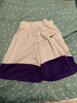Nike White With Purple Shorts