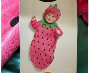Infant strawberry costume
