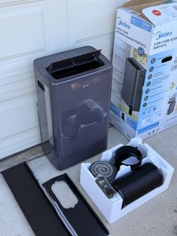 12,000 BTU ASHRAE (8,000 BTU SACC) Portable Air Conditioner, Cools up to 350 Sq.Ft., with Dehumidifier & Fan mode, Control with Remote, Amazon Alexa &