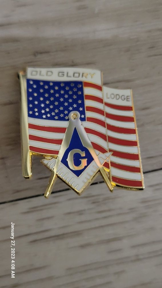 Lapel Pin : Old Glory Lodge Free Mason