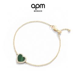 Official malachite love adjustable bracelet