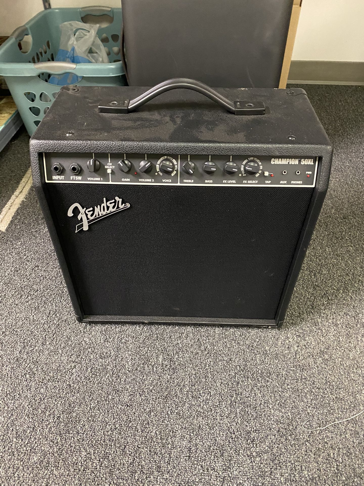 Fender Champion 50XL 50W 1x12 Guitar Combo Amp Black