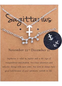 Brandnew 12 Constellation Necklace bracelet Earrings Set