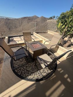 Brand New 5-Piece Patio Set + Outdoor Rug