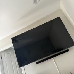 75” Samsung With Sound Bar 