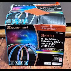 EcoSmart 16.4 ft. Smart RGBWIC Dynamic Color Changing  Plug-In LED String Light