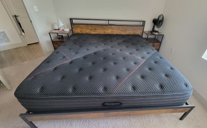 King Size Beautyrest Black Mattress and/or Wayfair Bed Frame