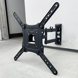 (NEW) $19 TV Wall Mount for 17-55 Inches, Full Motion Swivel Tilt VESA 400x400mm, Max Weight 66Lbs 
