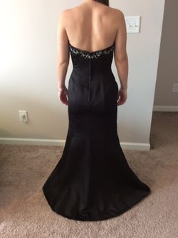 Black prom gown size 6