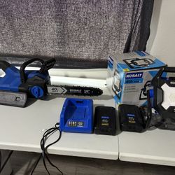 Chainsaw And Portable Light 