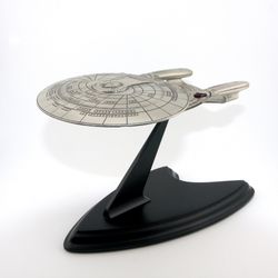 Star-Trek USS Enterprise NCC-1701 D Pewter Figure - Franklin Mint 1991 w/Box