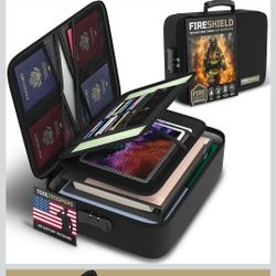FIRESHIELD PRO 5200°F Fireproof Document Box with Lock 