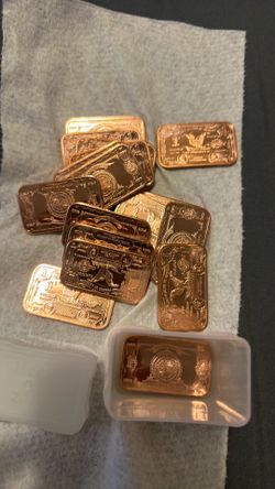 1oz copper bars box of 20