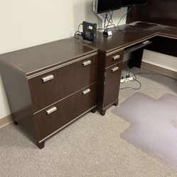 Desk And File Cabinets Only 