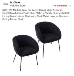 Black dinning chairs