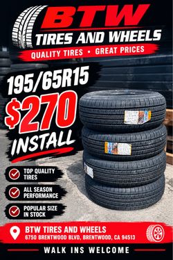 195-65R15 brand new tires set