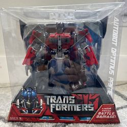 Transformers Movie 2007 Voyager Class Battle Damage Optimus Prime Truck 