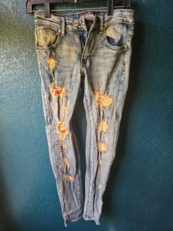 Denim City Distressed Skinny Jeans