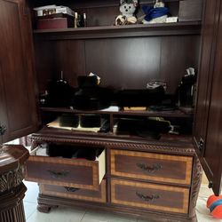 King bed frame ready to go