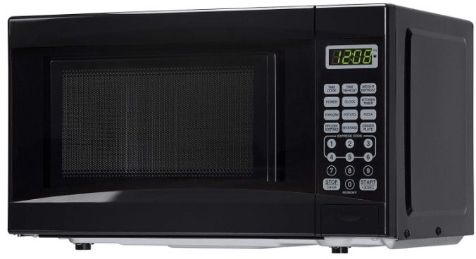 Mainstays 0.7 cu. ft. 700 Watt LED Sleek Microwave Oven - Black