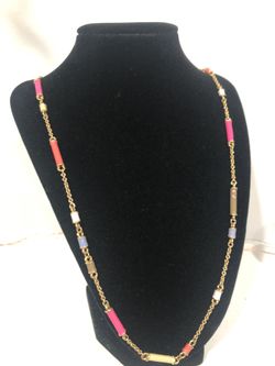 Kate Spade Enamel Bar Necklace