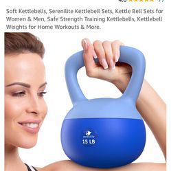 Serenilite Soft Workout Kettle Bell 15lb