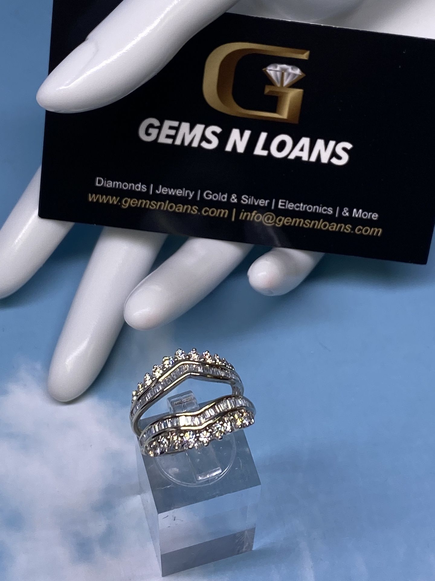 14k Diamond Ring Guard