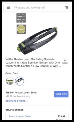 YeStar Garden Lawn Oscillating Sprinkler, Luxury 3 in 1