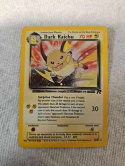 Dark Raichu - Team Rocket NM PRICE FIRM TRADES IGNORED