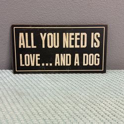 Cute Wall Sign 🐶❤️