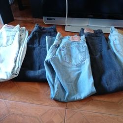 Men Work Jeans Levis Rustler $8 Pair Size 32/32