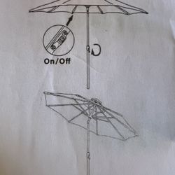 Patio Umbrella Green New