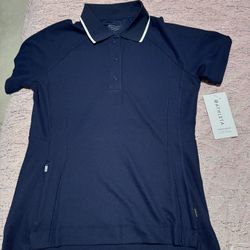 Nwt Womens Small Athleta Everyday Polo Tee Golf Tennis Shirt 