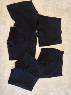 5 Baby girls black shorts