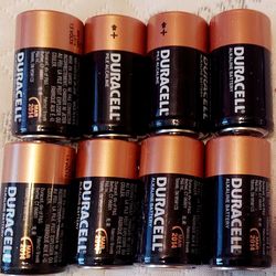 8 Duracell C Size Copper Top Alkaline Batteries