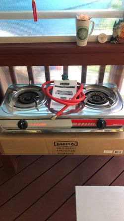 Barton Double Burner Portable Gas Stove