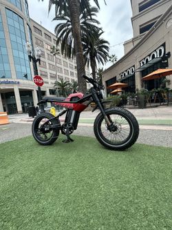 Red Electric Bike 
