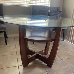glass dining table