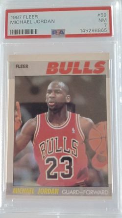 1987-88 Fleer - Michael Jordan #59 PSA 7